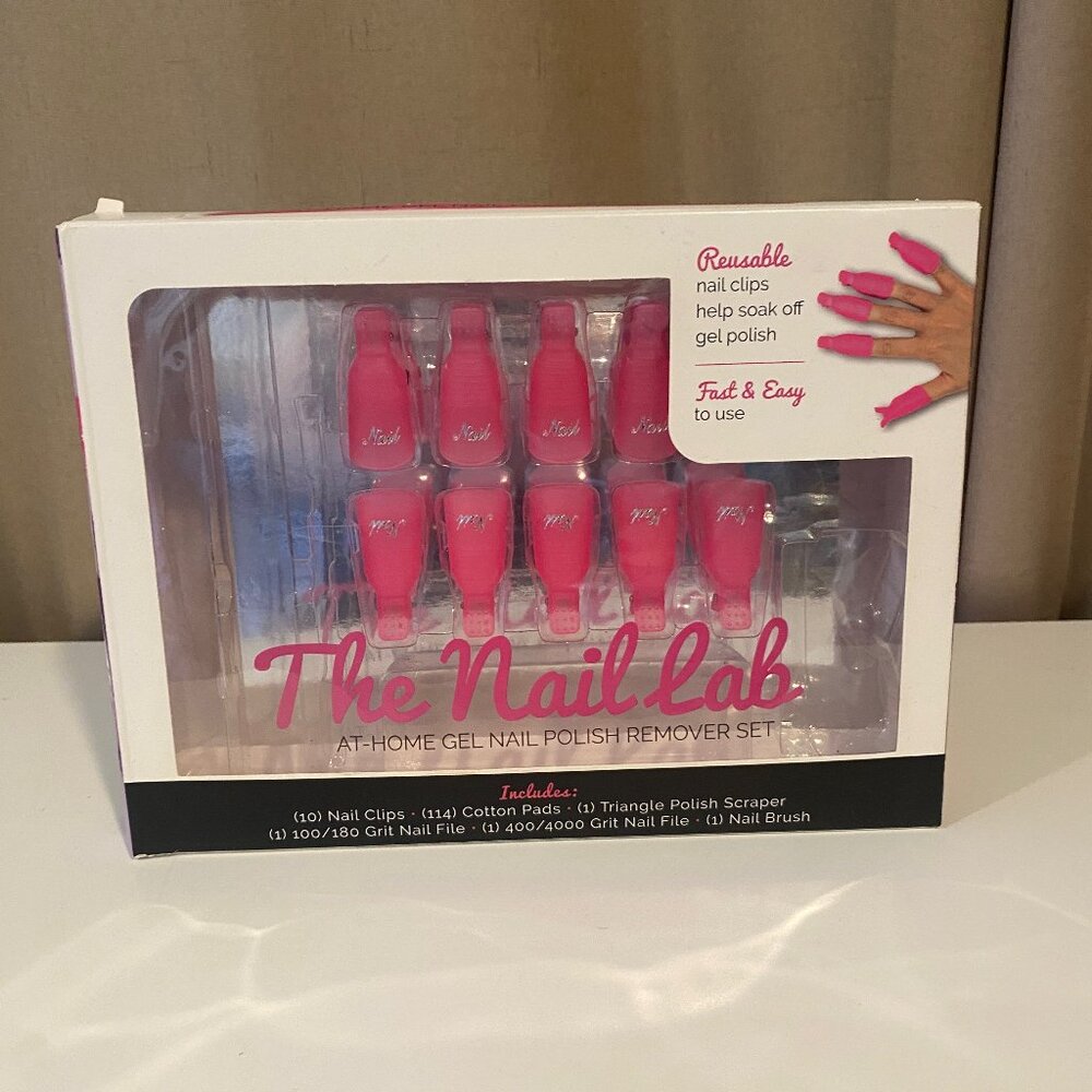 The Nail Lab Gel Polish Remover Clips Set – At‎ Home Manicure Kit (10 Pcs)